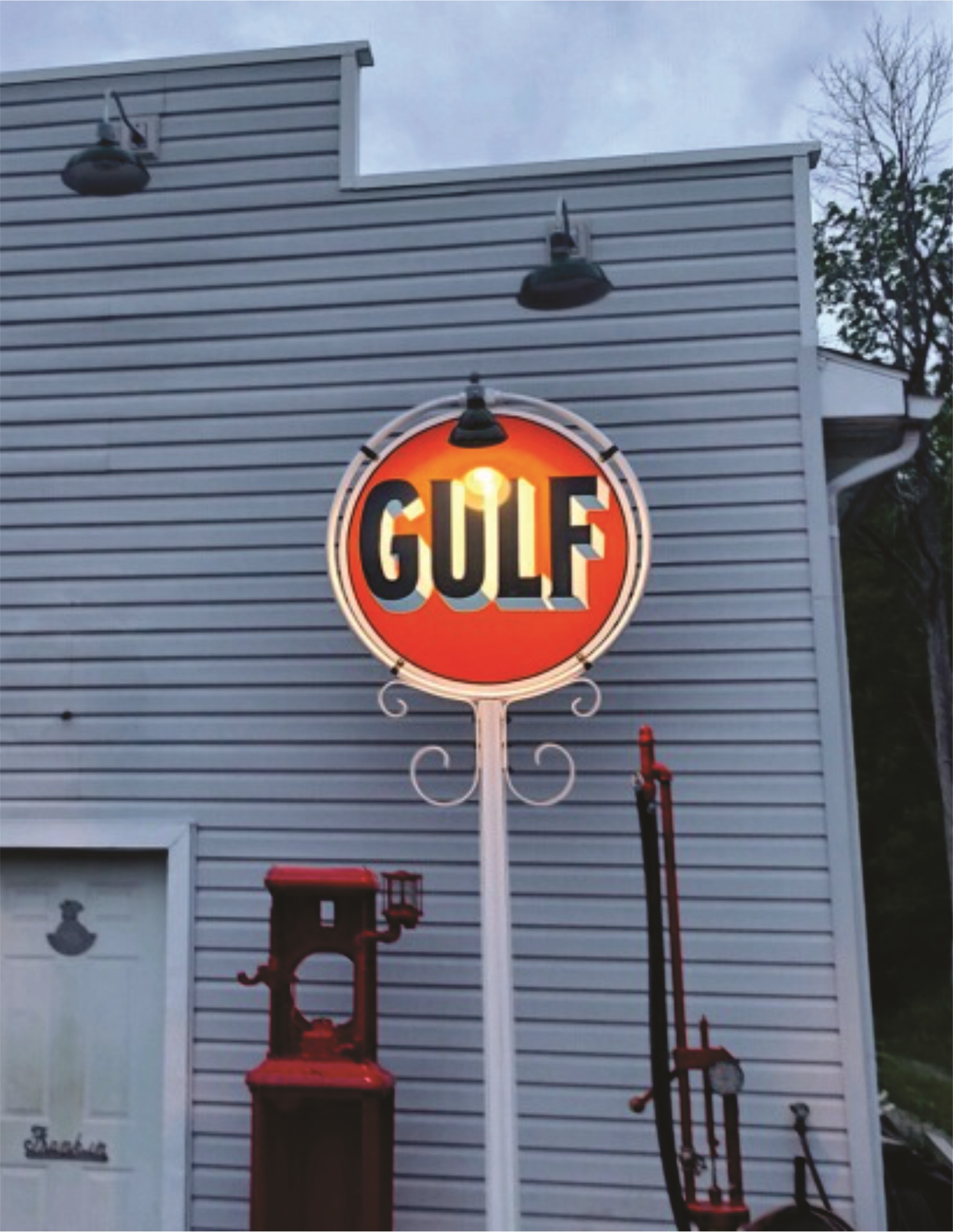 Gulf Sign hand lettering